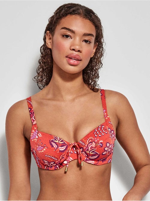 Haut de bikini de maintien sans coques bonnets c et d - Kiabi Haut de bikini de maintien sans coques bonnets c et d - Kiabi