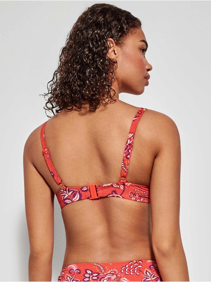 Haut de bikini de maintien sans coques bonnets c et d Multicolore - Kiabi