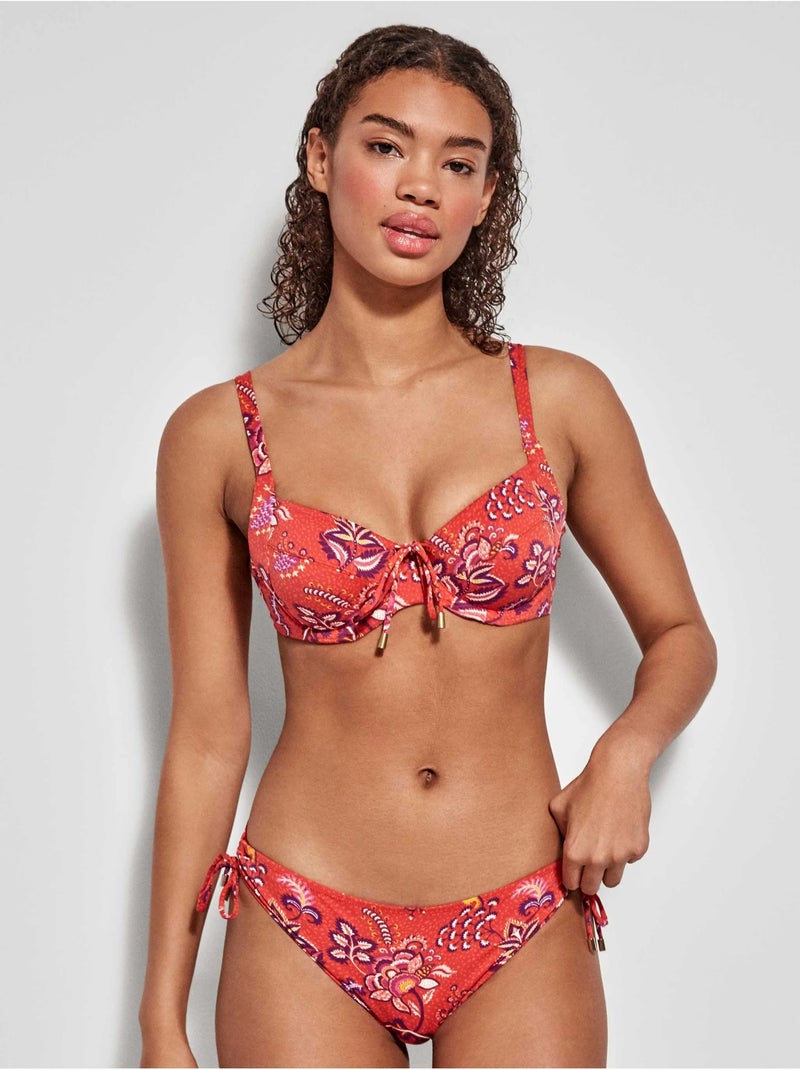Haut de bikini de maintien sans coques bonnets c et d Multicolore - Kiabi