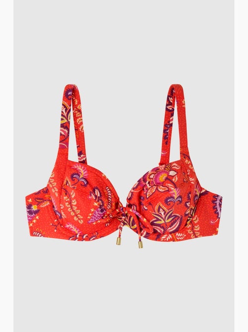 Haut de bikini de maintien sans coques bonnets c et d - Kiabi Haut de bikini de maintien sans coques bonnets c et d - Kiabi