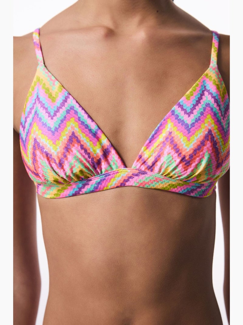 Haut de bikini femme penti Rose fluo - Kiabi