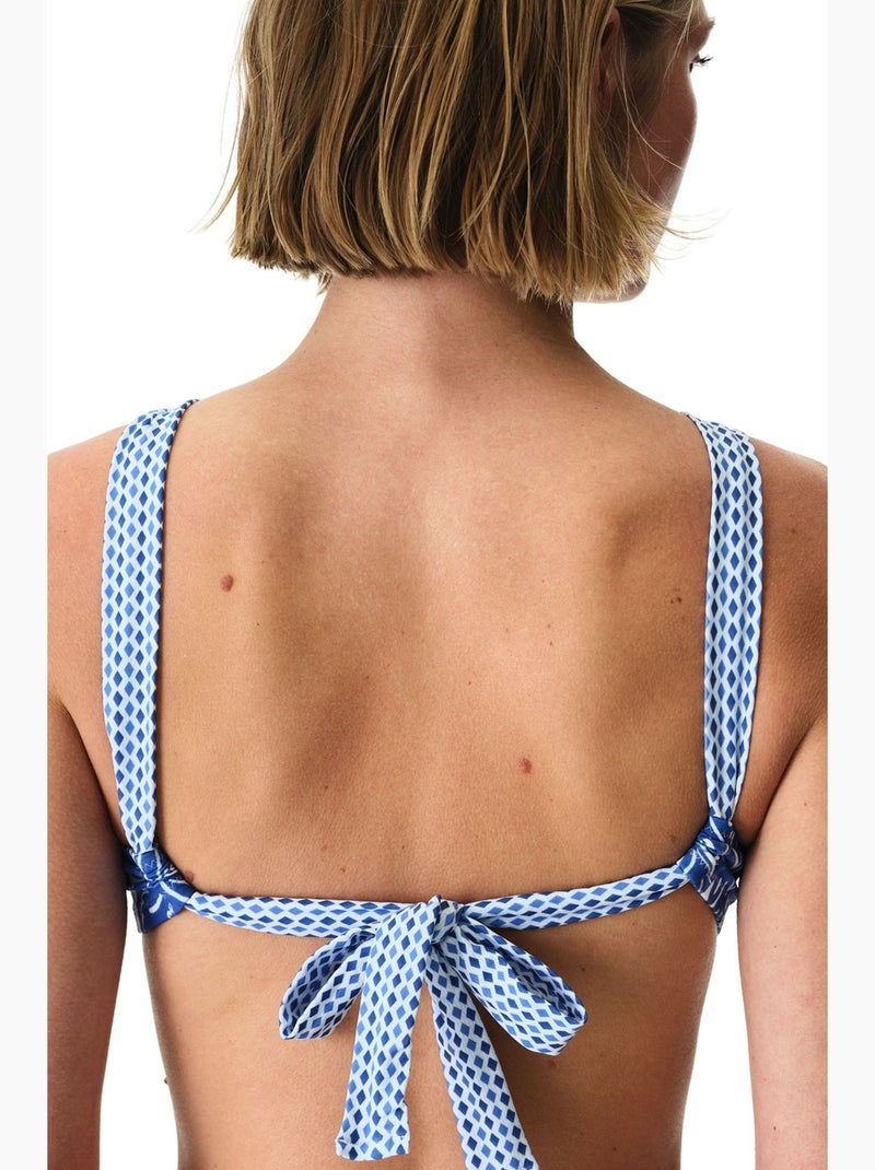 Haut de bikini fleuri giana penti Blanc Bleu - Kiabi