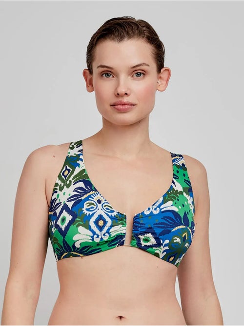 Haut de bikini grande taille avec mousse amovible - Kiabi