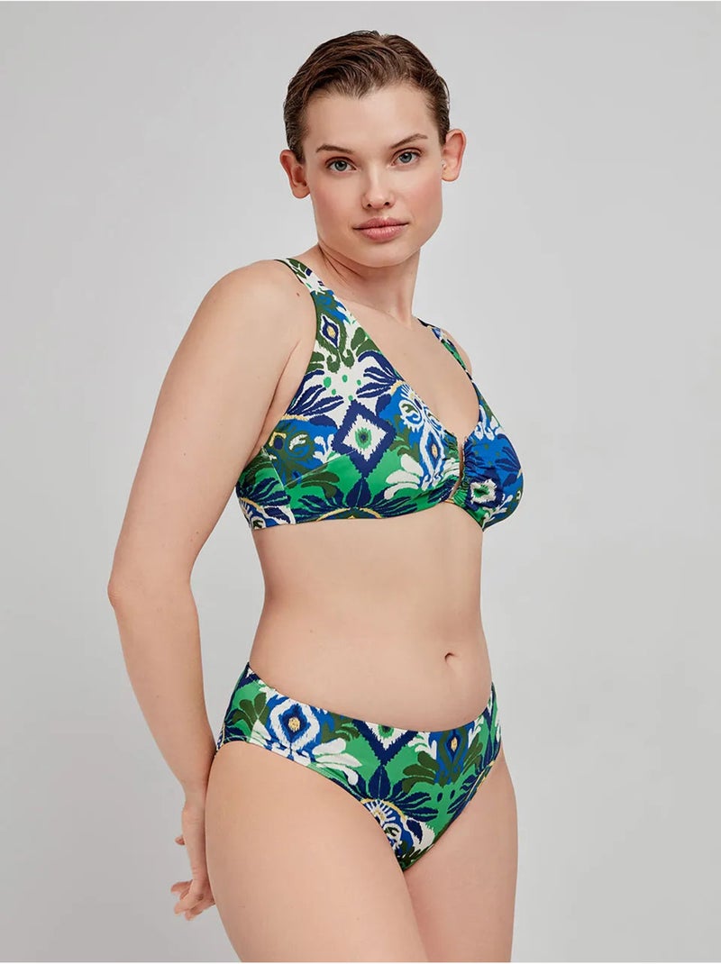 Haut de bikini grande taille avec mousse amovible Multicolore - Kiabi