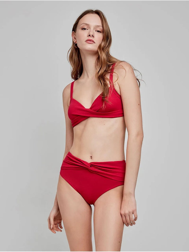 Haut de bikini grande taille en tissu structuré Grenade - Kiabi