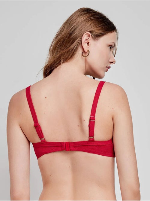 Haut de bikini grande taille en tissu structuré - Kiabi Haut de bikini grande taille en tissu structuré - Kiabi