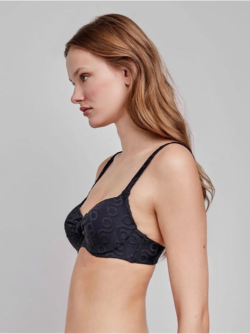 Haut de bikini grande taille imprimé géométrique - Kiabi Haut de bikini grande taille imprimé géométrique - Kiabi