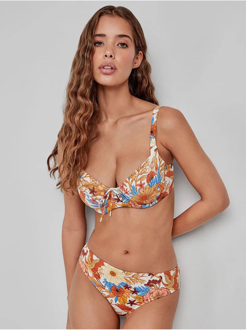 Haut de bikini grande taille sans mousse, bonnets c et d. Multicolore - Kiabi