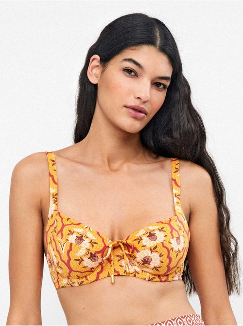 Haut de bikini grande taille sans mousse - Kiabi Haut de bikini grande taille sans mousse - Kiabi
