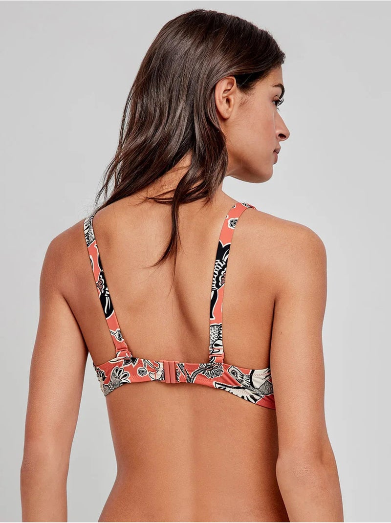 Haut de bikini grande taille sans mousse Multicolore - Kiabi