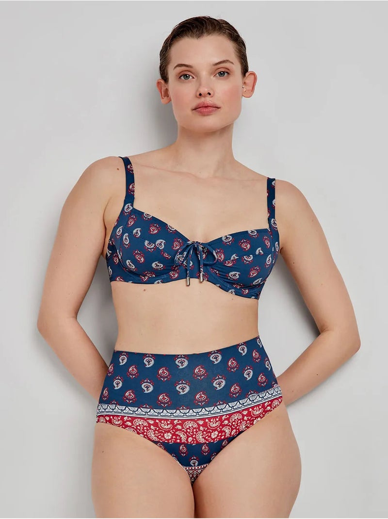 Haut de bikini grande taille sans mousse Multicolore - Kiabi