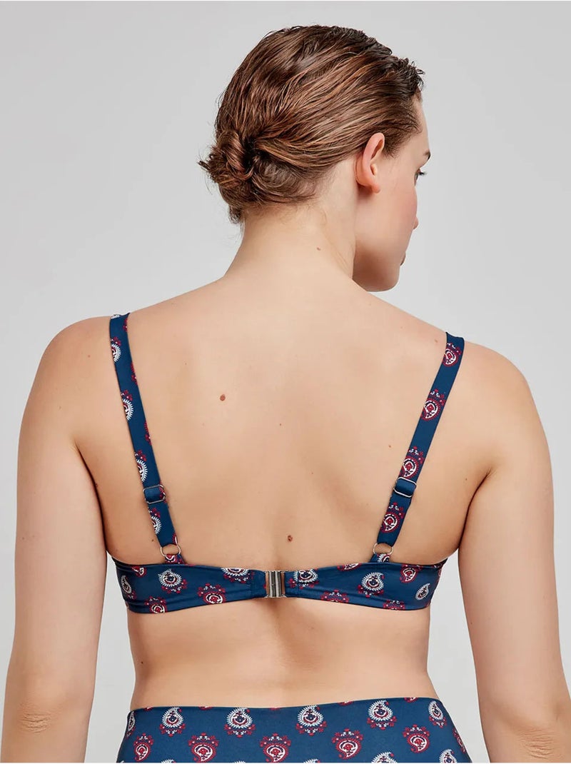 Haut de bikini grande taille sans mousse Multicolore - Kiabi