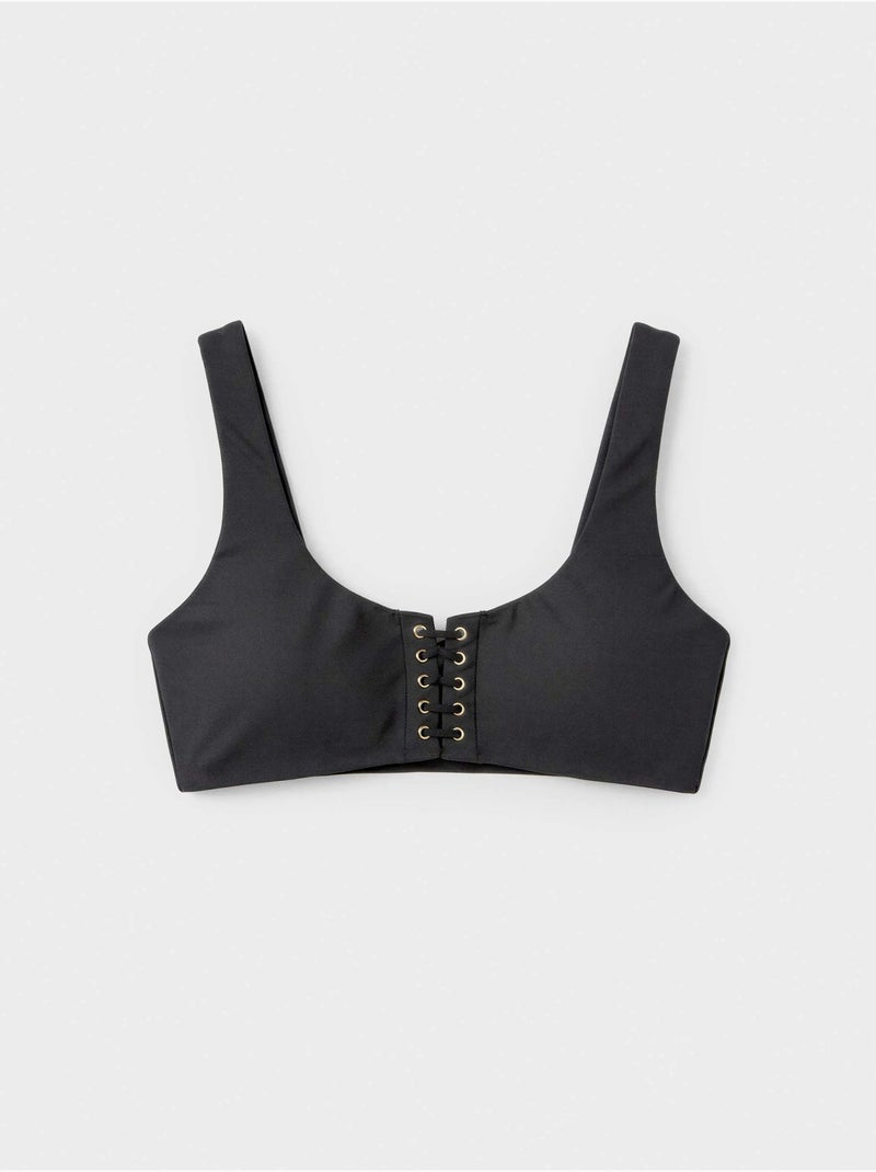 Haut de bikini high tech sans armature Noir - Kiabi