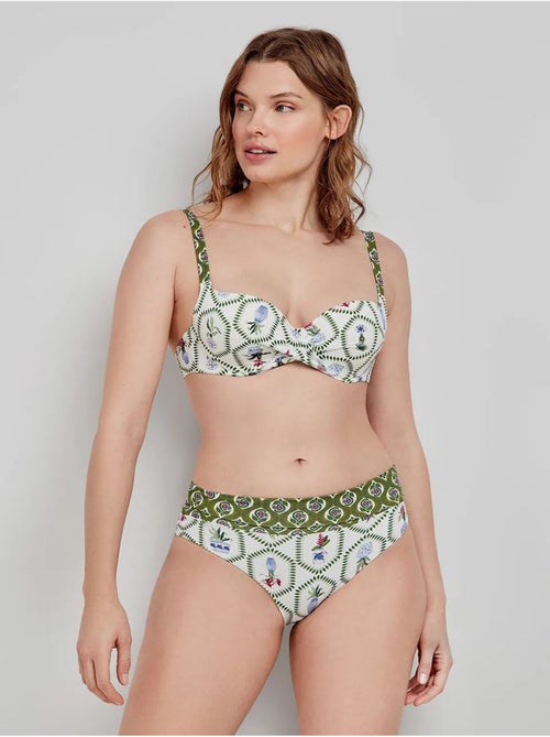 Haut de bikini imprimé avec capacité - Kiabi Haut de bikini imprimé avec capacité - Kiabi