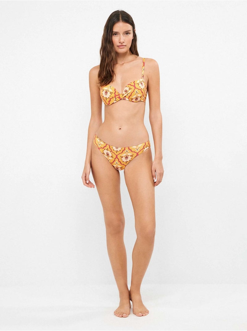 Haut de bikini imprimé Multicolore - Kiabi