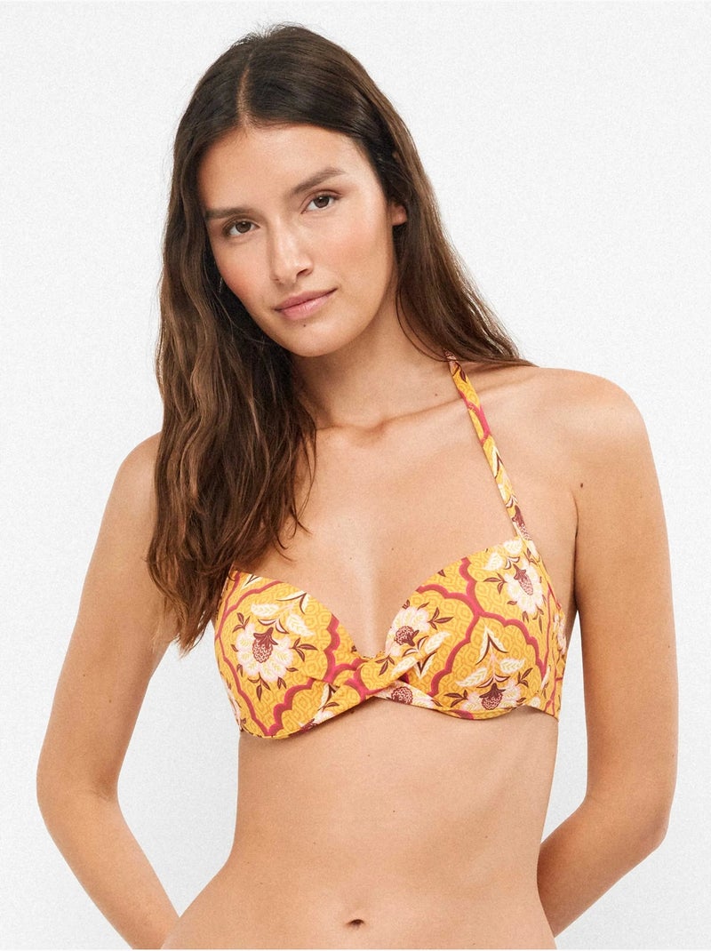 Haut de bikini imprimé Multicolore - Kiabi