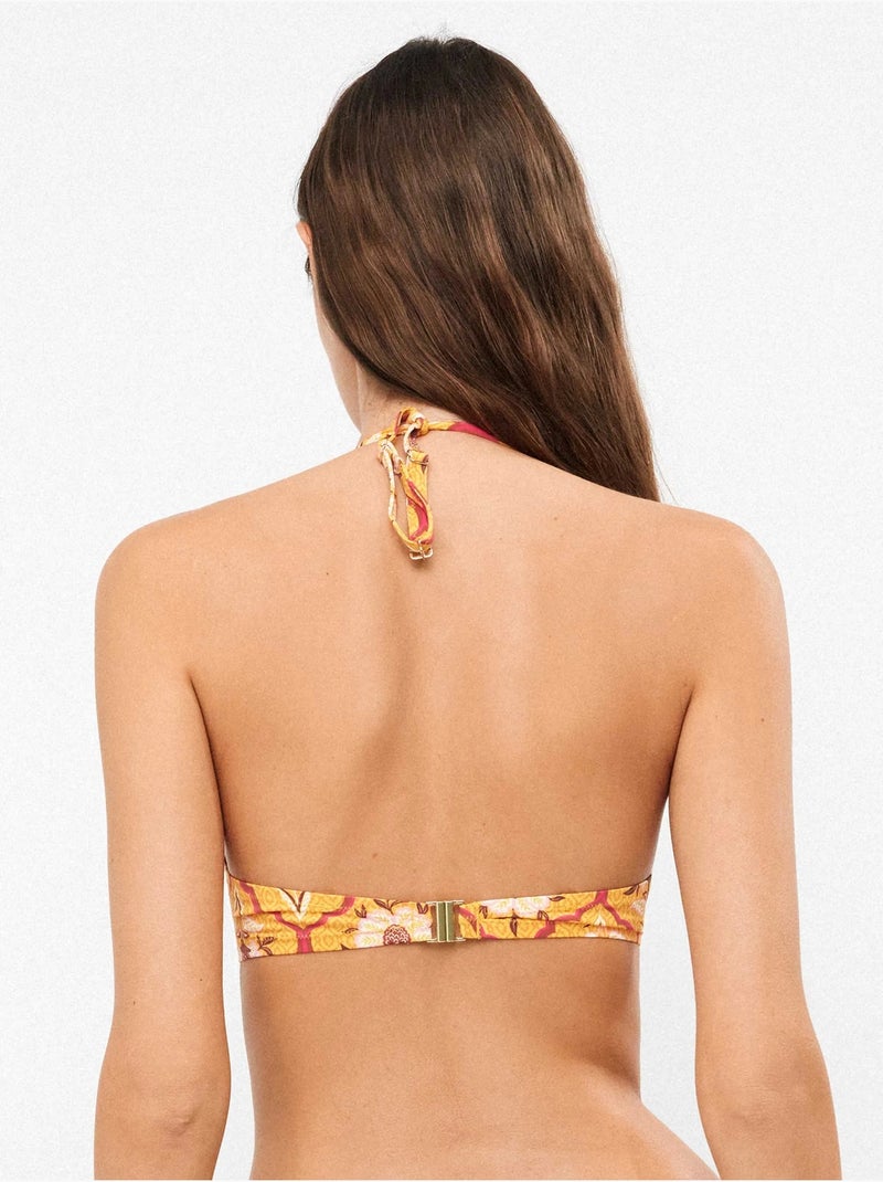 Haut de bikini imprimé Multicolore - Kiabi