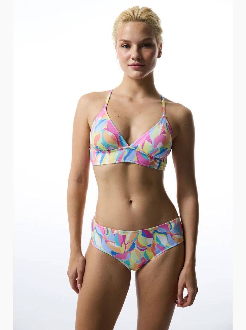 Haut de bikini noche bralette penti Rose fluo - Kiabi