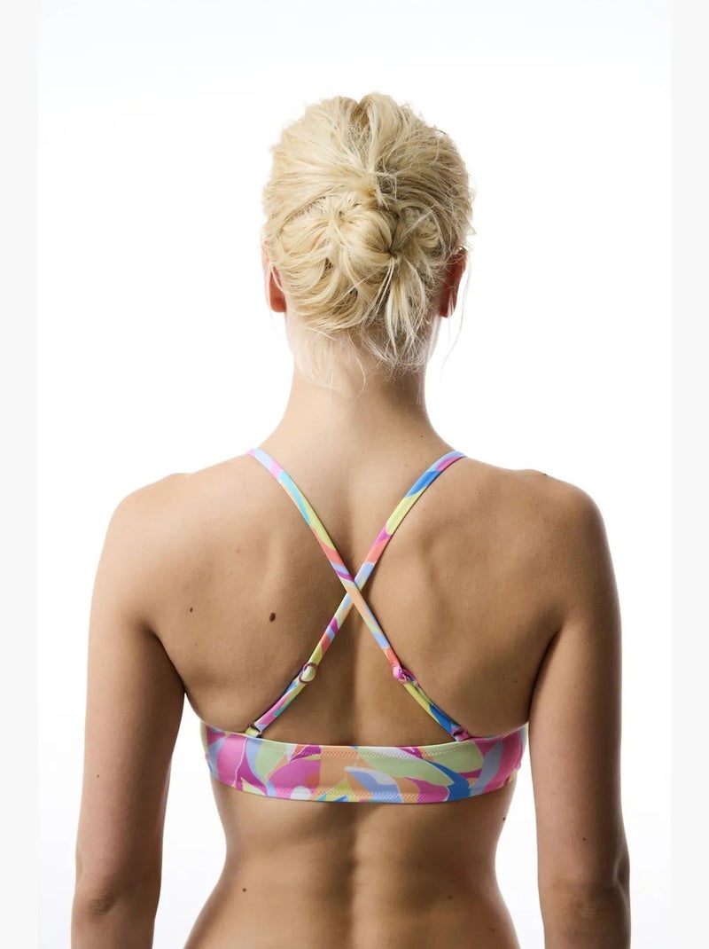 Haut de bikini noche bralette penti Rose fluo - Kiabi