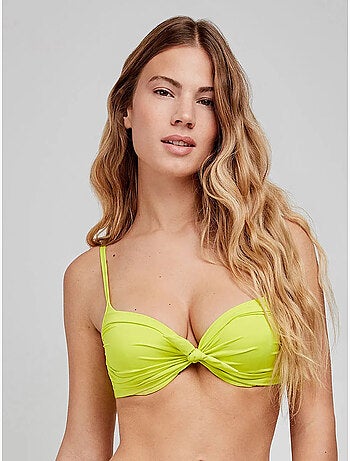 Haut de bikini push up avec armature