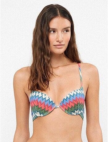 Haut de bikini push up avec armature