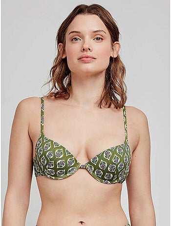 Haut de bikini push up avec armature