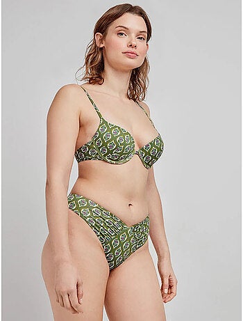 Haut de bikini push up avec armature