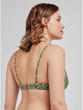 Haut de bikini push up avec armature