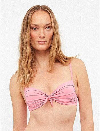 Haut de bikini push up avec armature