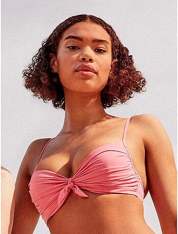 Haut de bikini push up avec armature