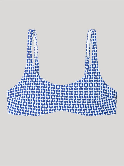Haut de bikini sans armature en tissu structuré - Kiabi
