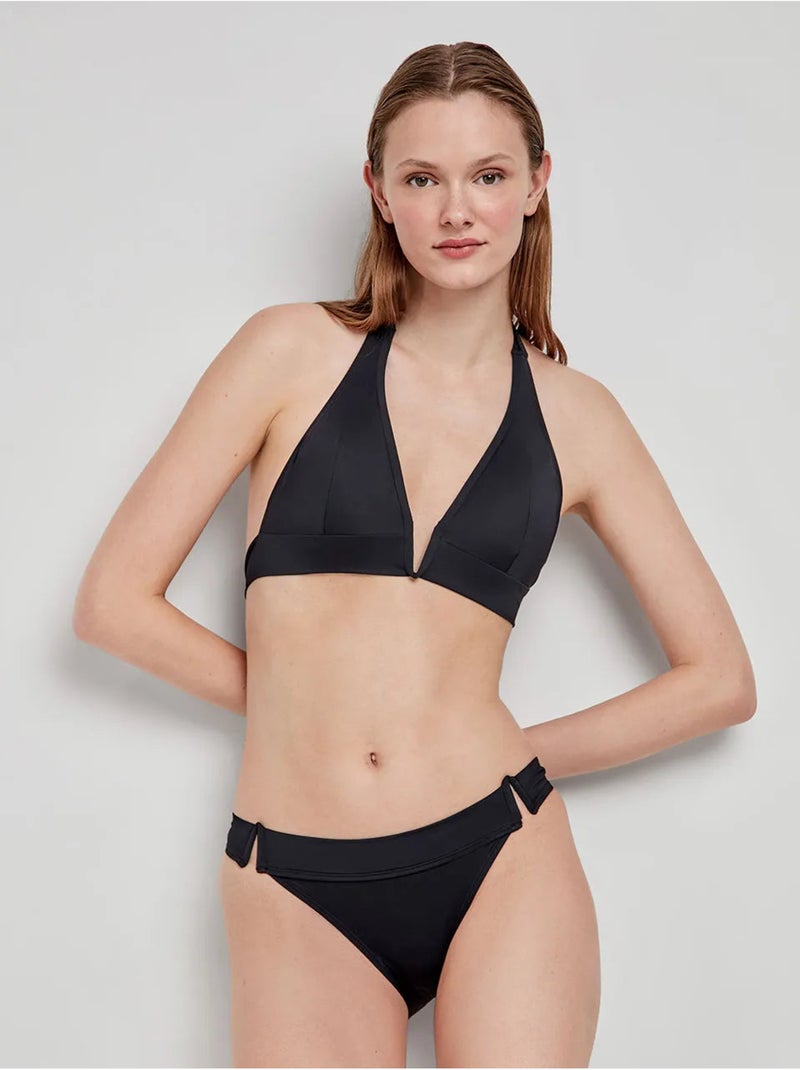 Haut de bikini sans armature et mousse amovible Noir - Kiabi