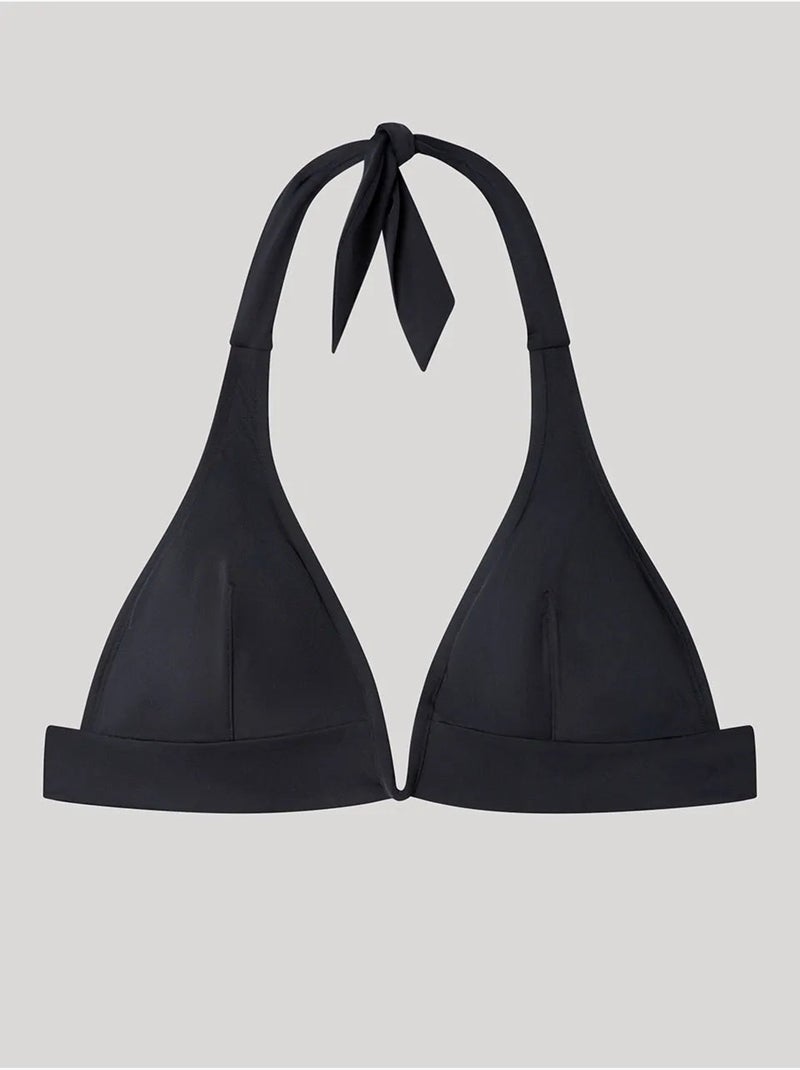 Haut de bikini sans armature et mousse amovible Noir - Kiabi