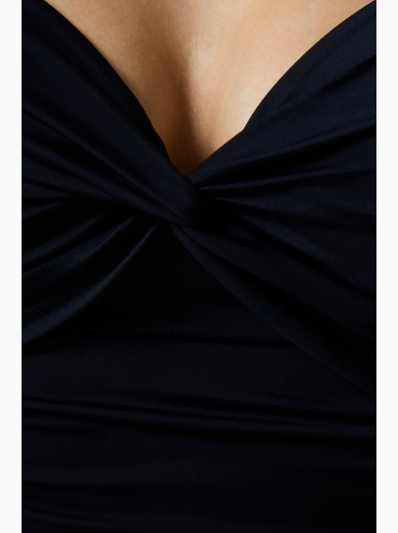 Haut de bikini shirred femme penti Noir - Kiabi