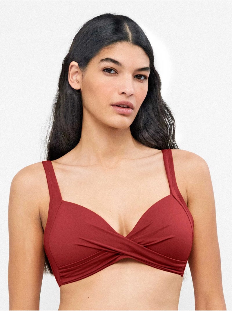 Haut de bikini tailles b, c et d Bordeaux - Kiabi