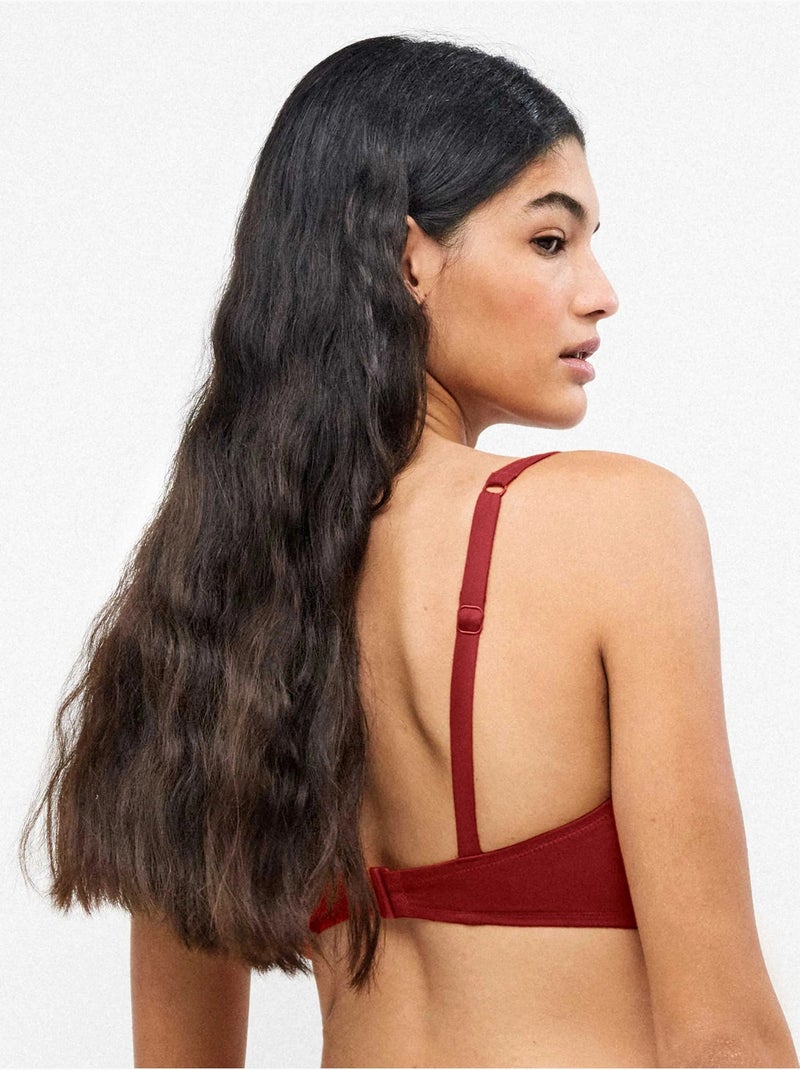 Haut de bikini tailles b, c et d Bordeaux - Kiabi