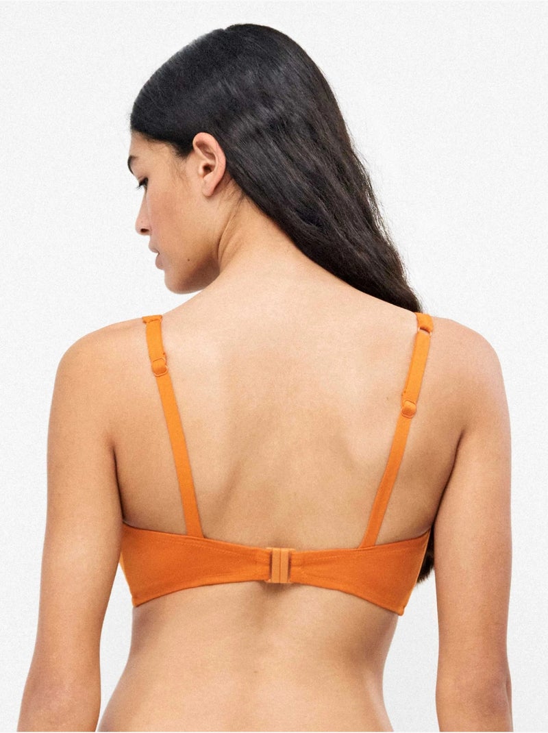 Haut de bikini tailles b, c et d Orange - Kiabi