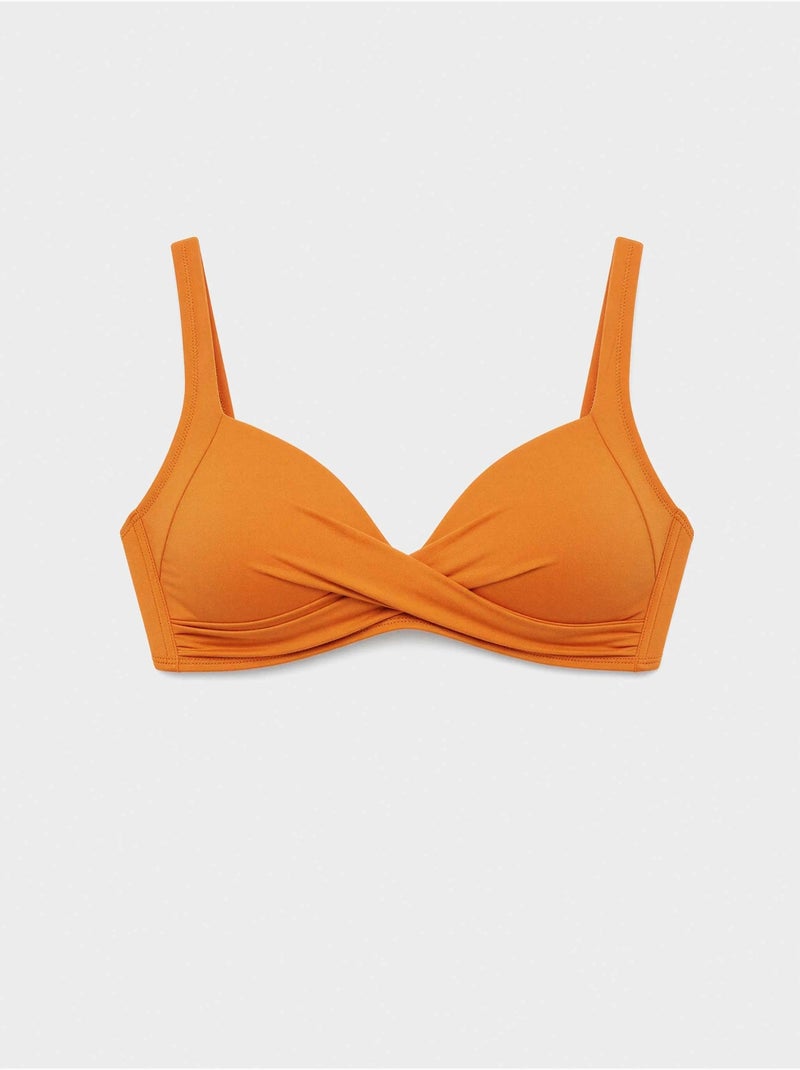 Haut de bikini tailles b, c et d Orange - Kiabi