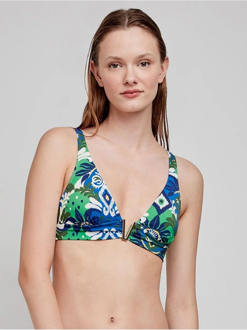Haut de bikini triangulaire à imprimé tribal - Kiabi Haut de bikini triangulaire à imprimé tribal - Kiabi