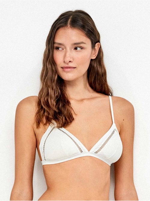 Haut de bikini triangulaire découpé - Kiabi