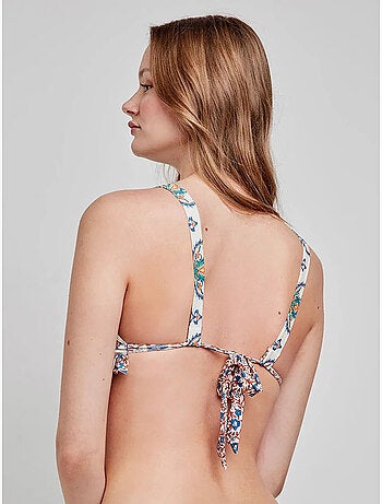 Haut de bikini triangulaire sans armature