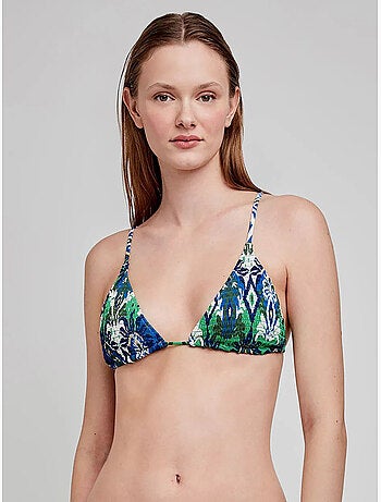 Haut de bikini triangulaire sans armature