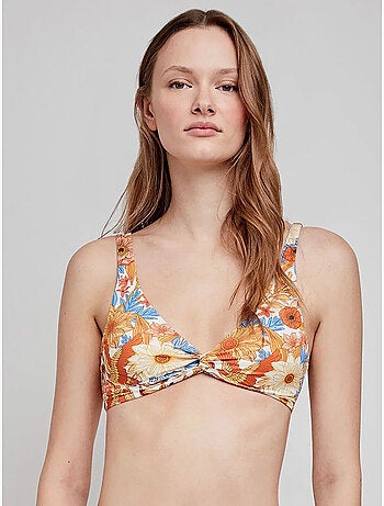 Haut de bikini triangulaire sans armature
