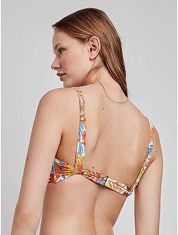 Haut de bikini triangulaire sans armature