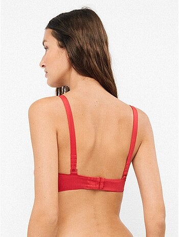 Haut de bikini triangulaire sans armature