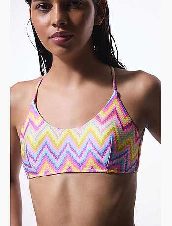 Haut de bikini zigzag femme penti