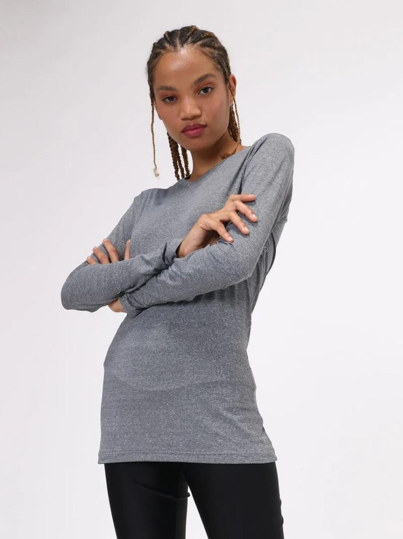 Haut de fitness  UV Line Gris - Kiabi