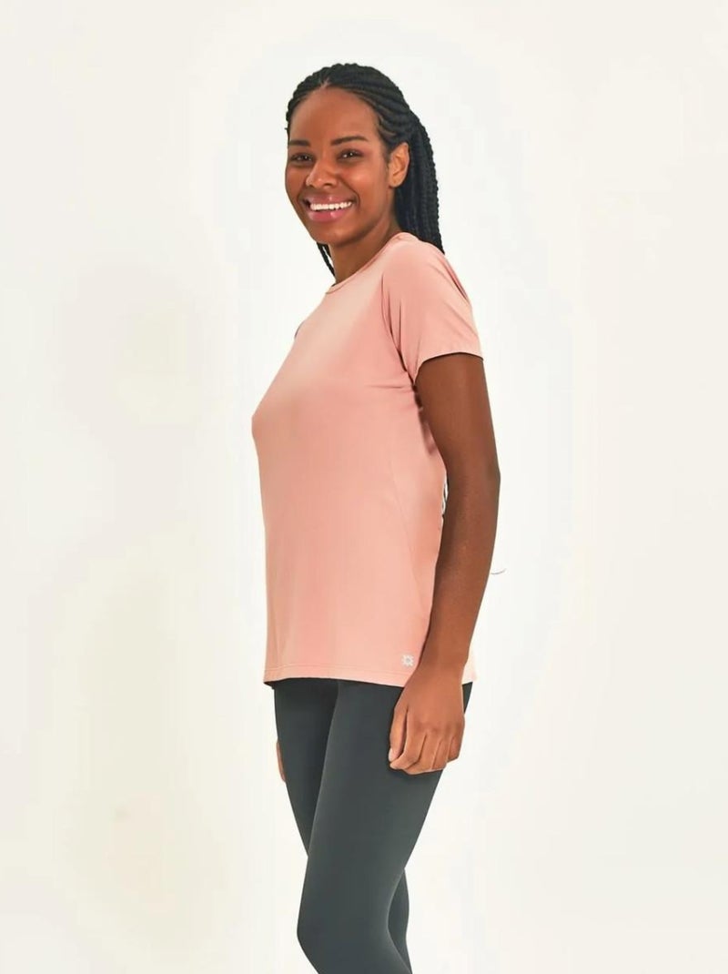 Haut de fitness  UV Line Rose - Kiabi