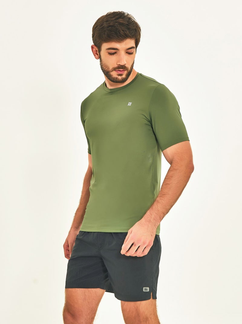 Haut de fitness  UV Line Vert - Kiabi