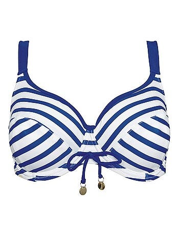 Haut de maillot à armatures MARINIERE - Brigitte Bardot Bain